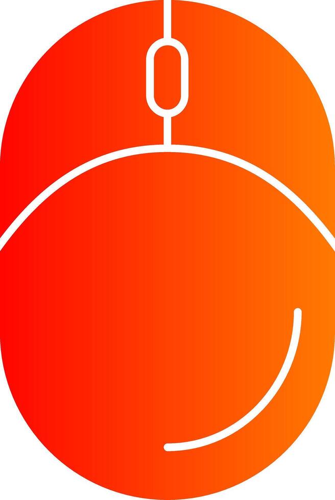 Mouse Glyph Gradient Icon vector