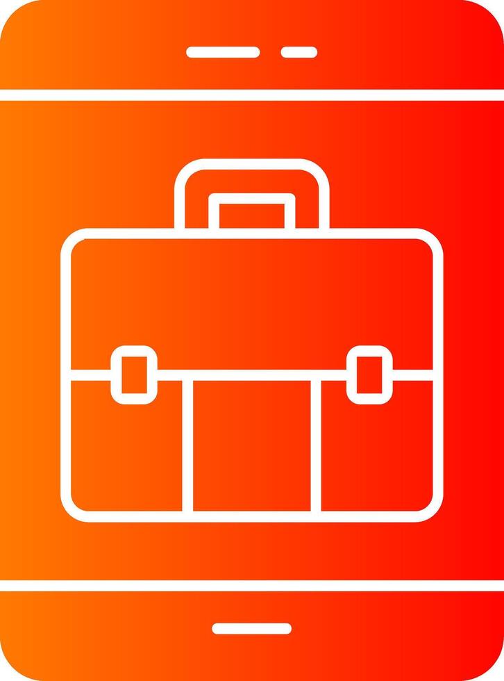 Online Business Glyph Gradient Icon vector
