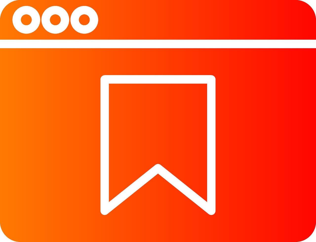 Bookmark Glyph Gradient Icon vector
