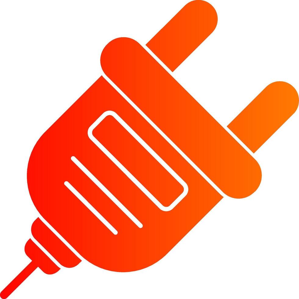 Plug Glyph Gradient Icon vector