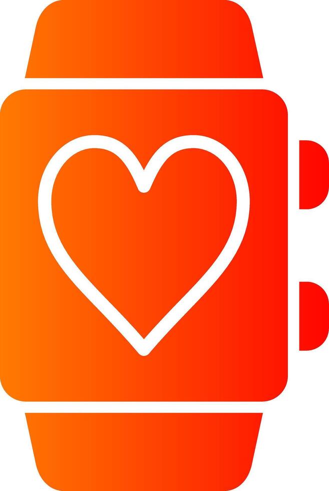 Smartwatch Glyph Gradient Icon vector