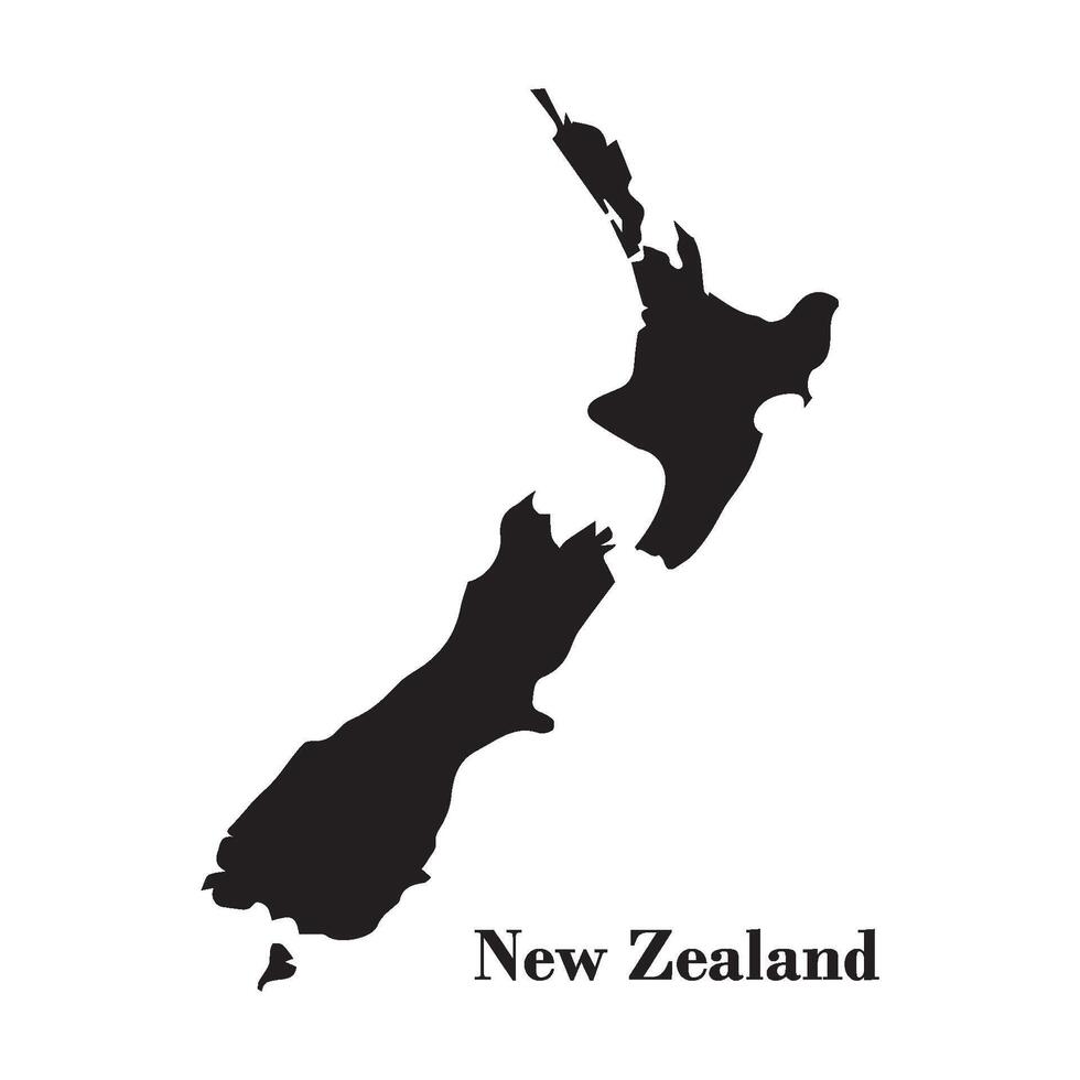 new zealand map vector