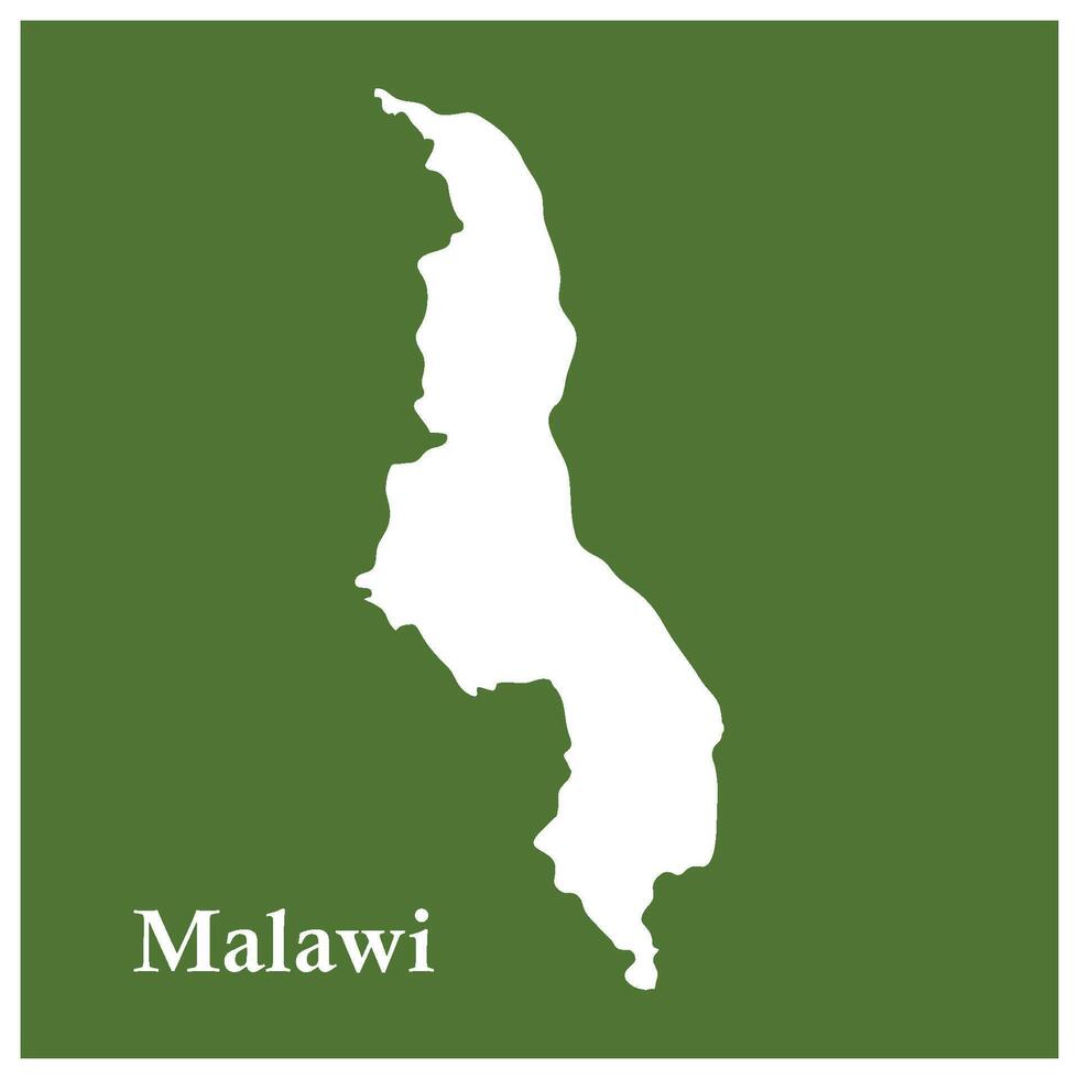 Map of Malawi region vector