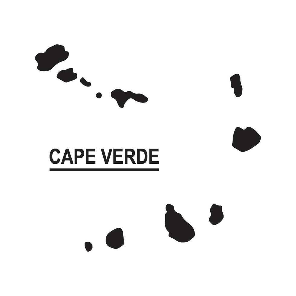 Cape Verde region map vector