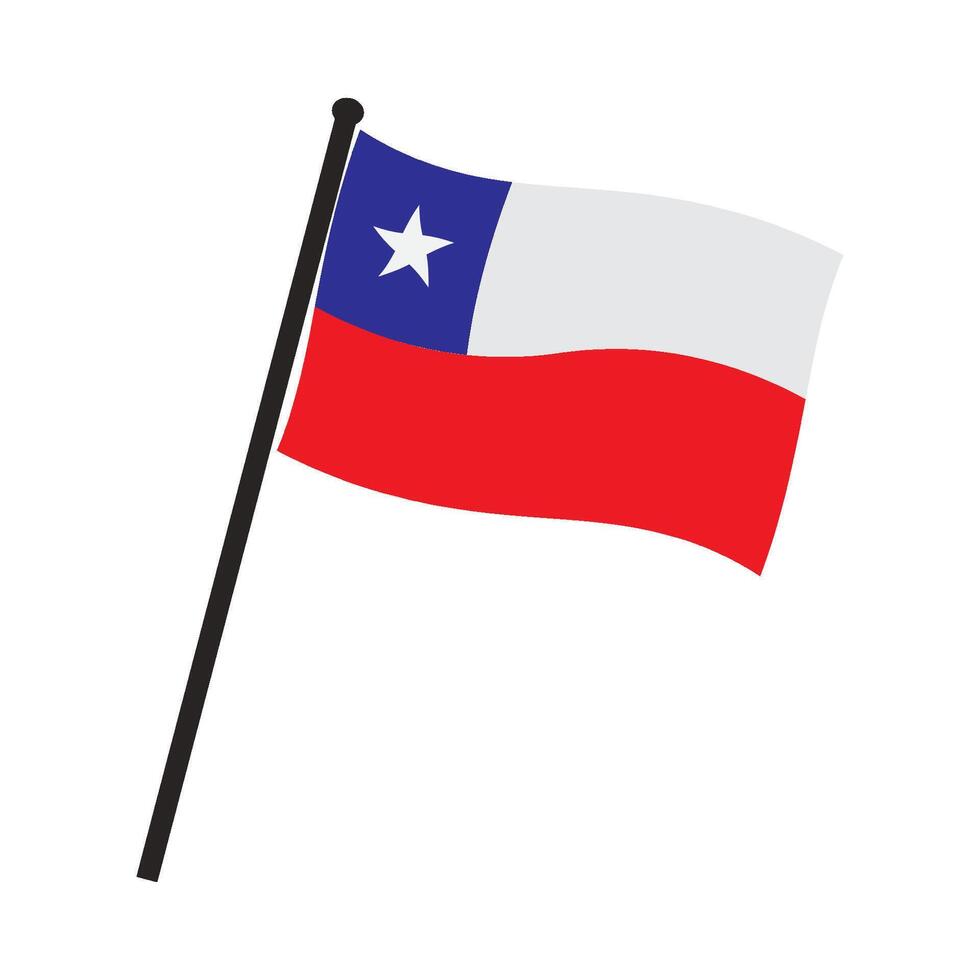 Chile country flag vector