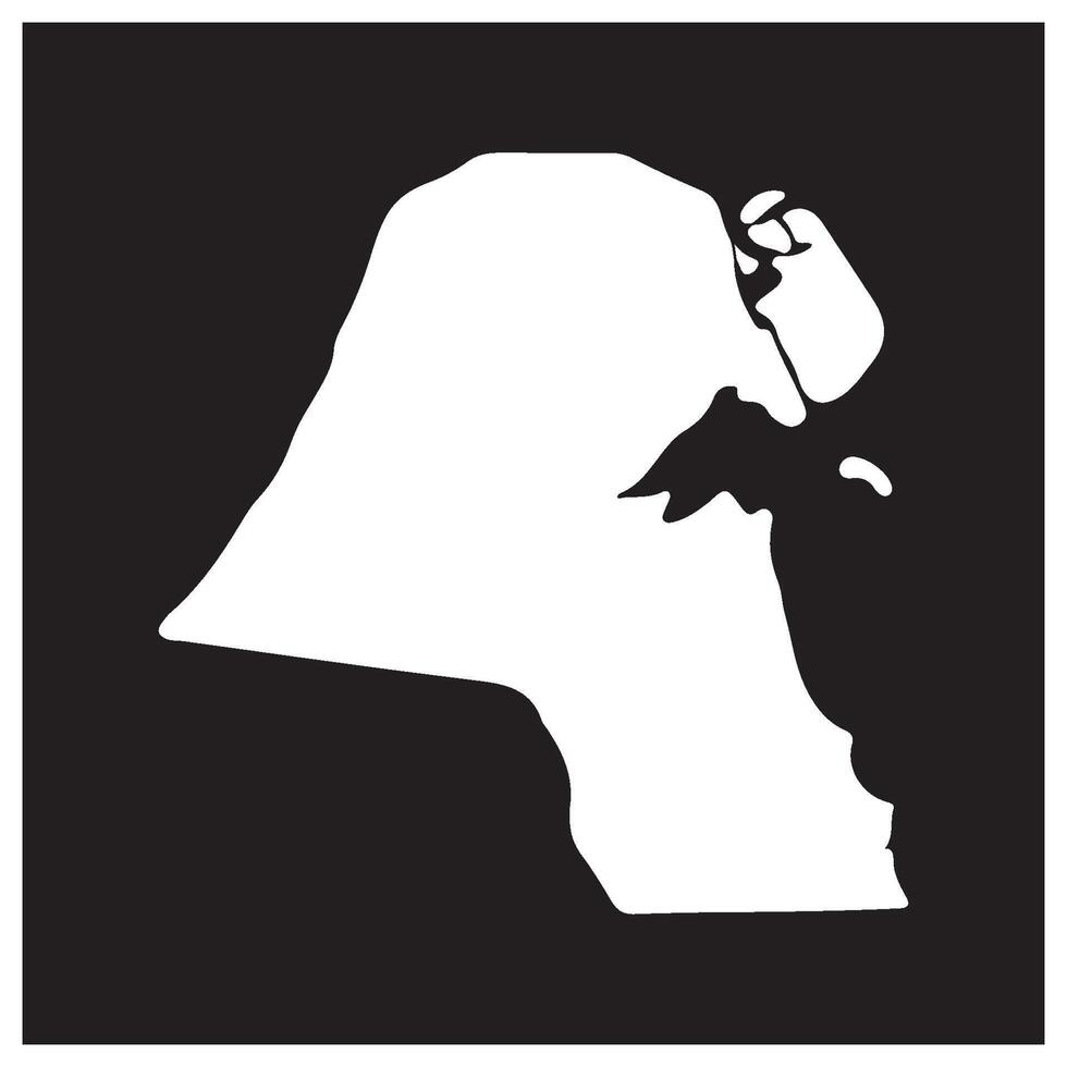 Kuwait country map vector