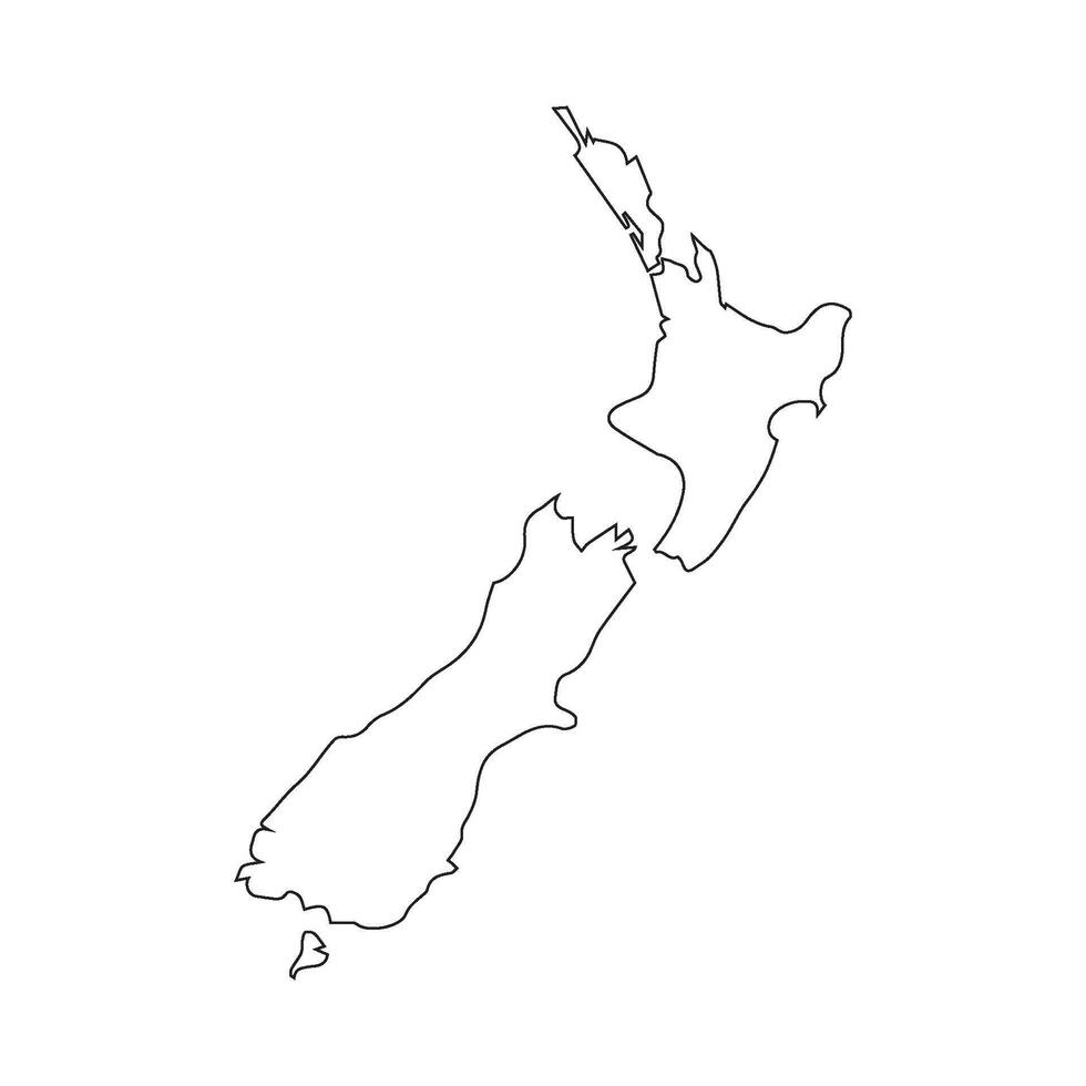 new zealand map vector
