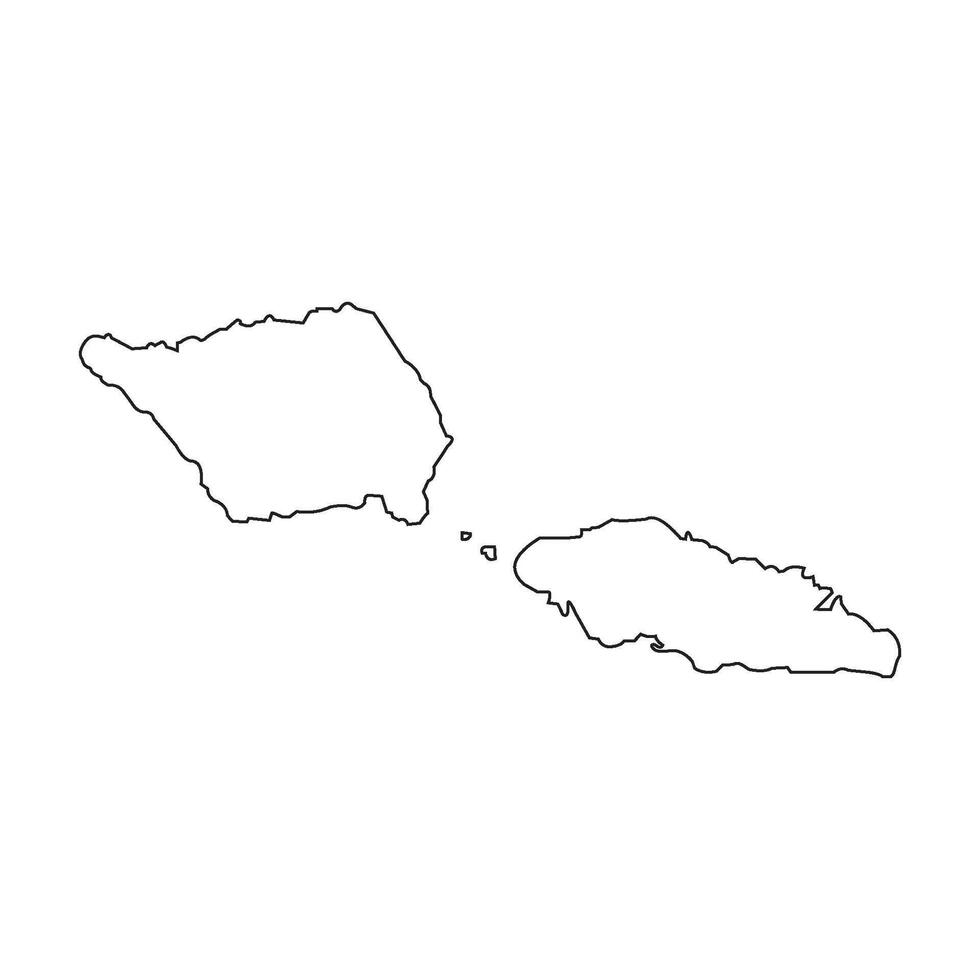 map of samoa region vector