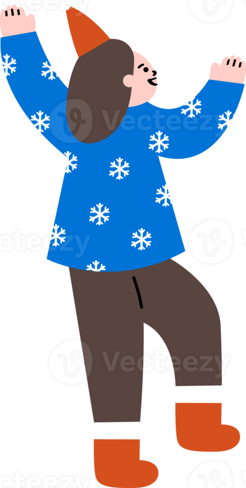 A girl is dancing png