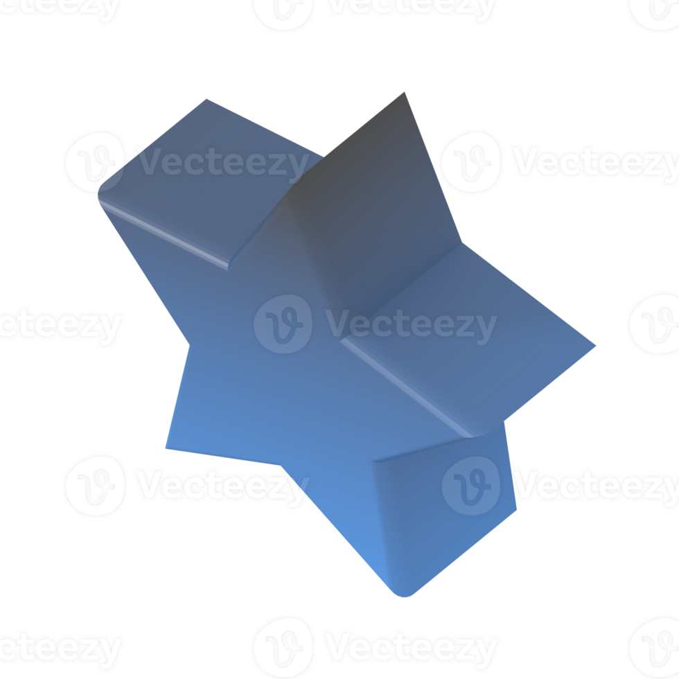 Star sign isometric style 50850599 PNG