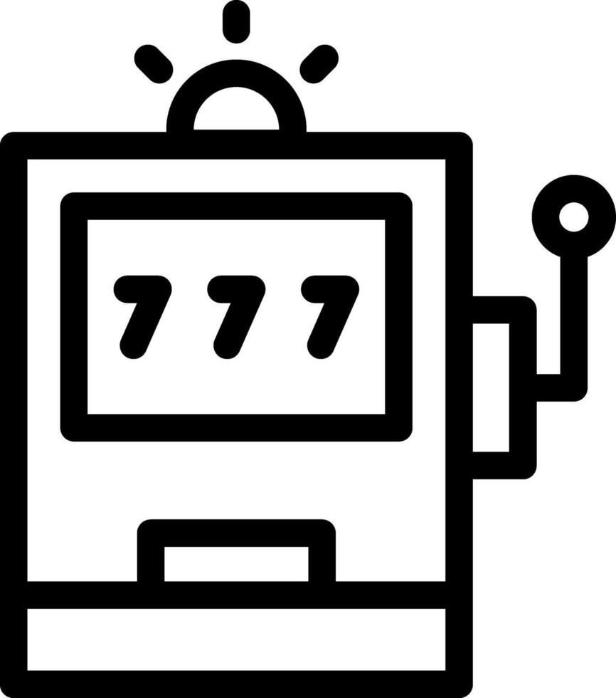 Slot machine icon vector