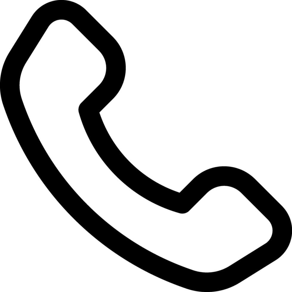 A phone icon on a white background vector