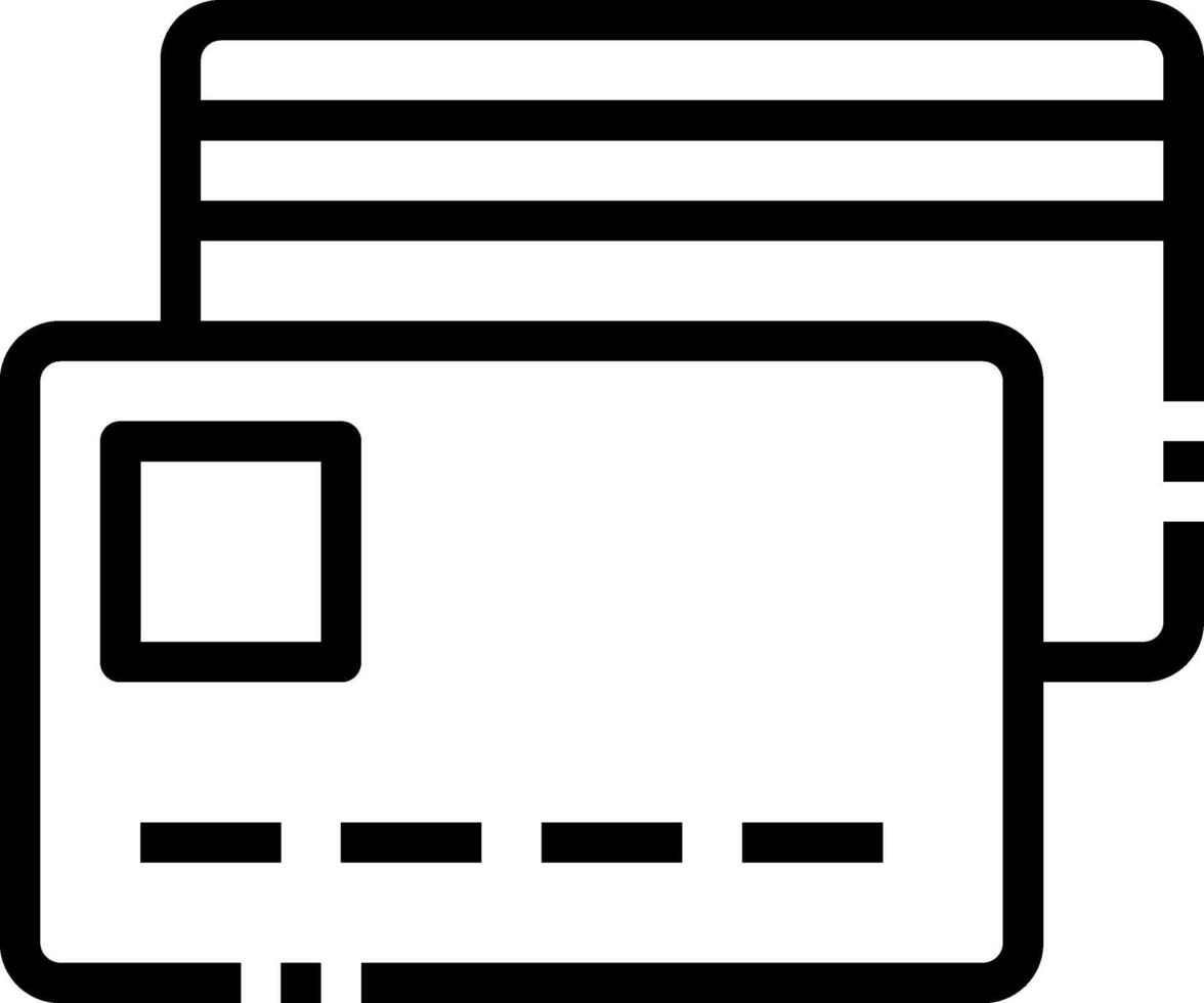 Credit card icon price 1 credit vector