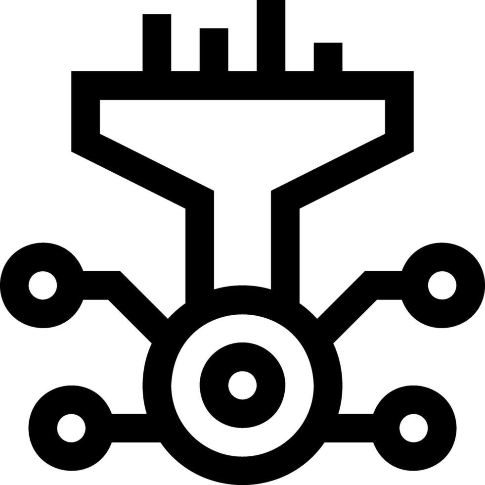 A black and white logo of a machine vector