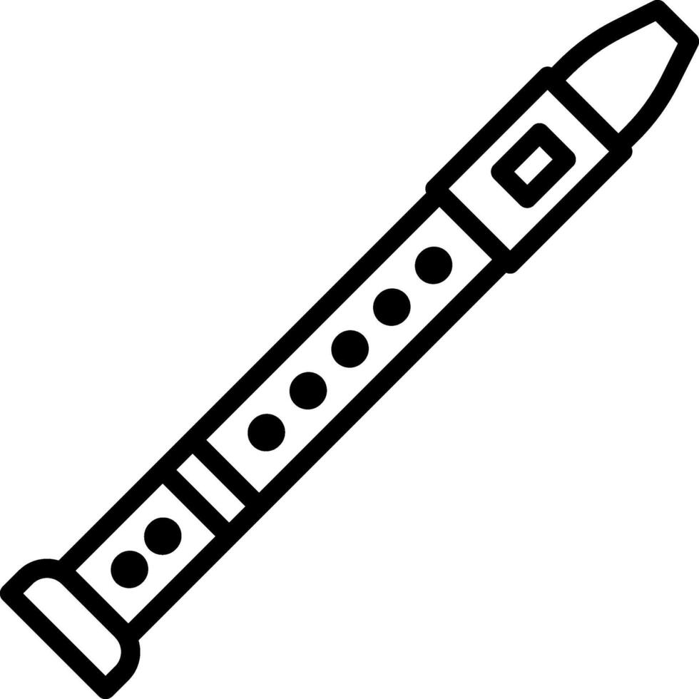 A black and white drawing of a musical instrument vector