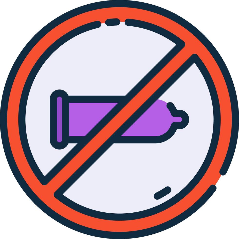 No condom sign illustration vector