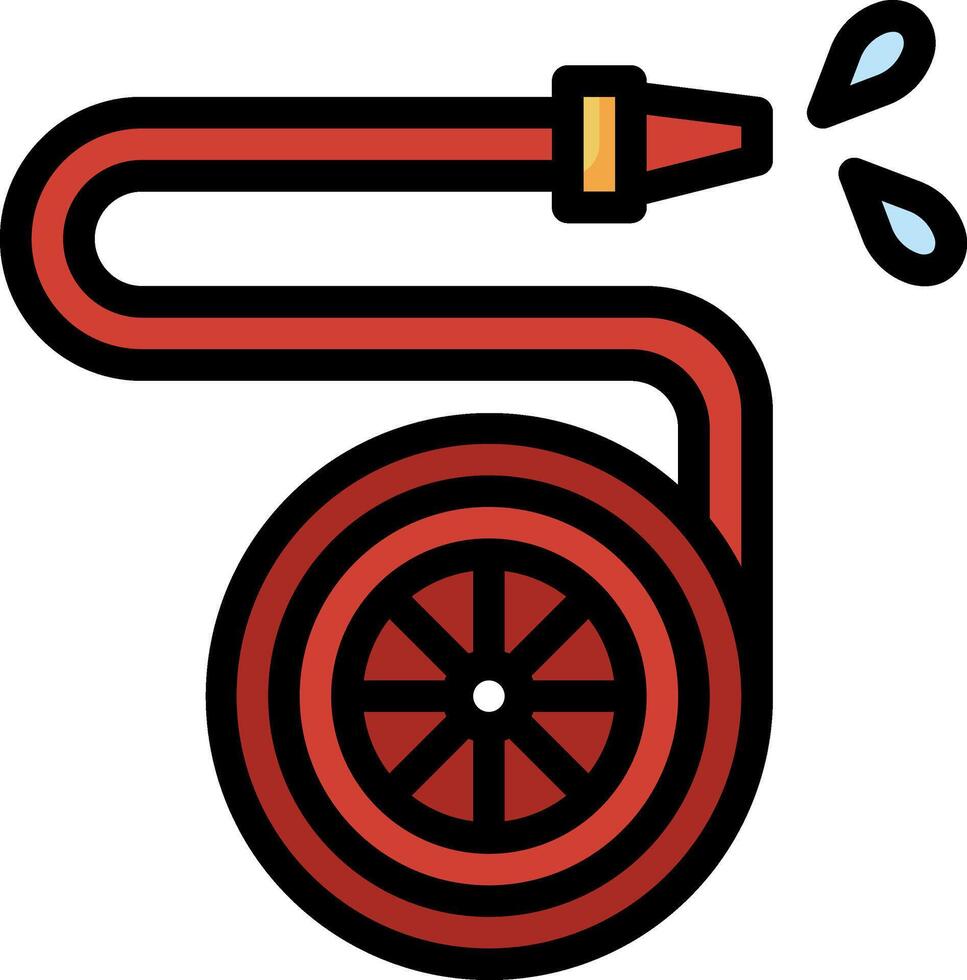 Fire hose icon vector