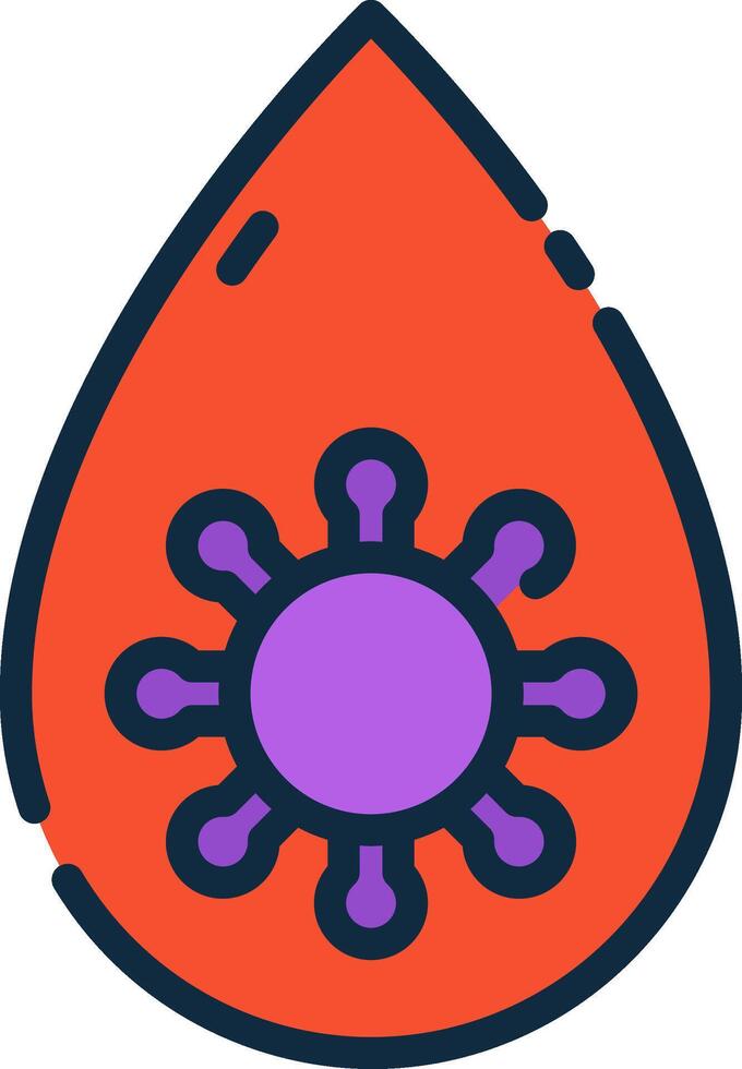 Blood drop icon illustration vector