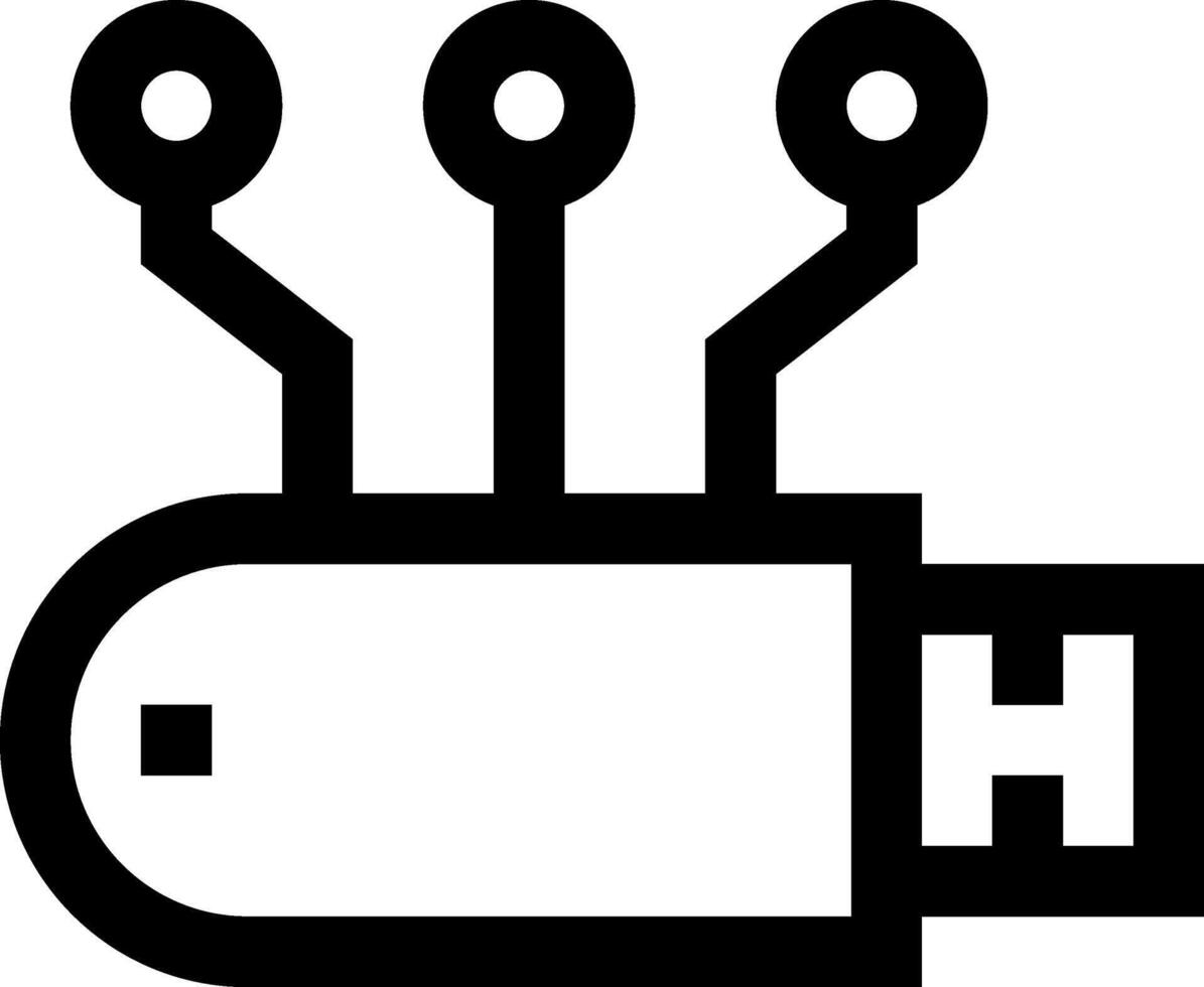 Usb drive icon vector