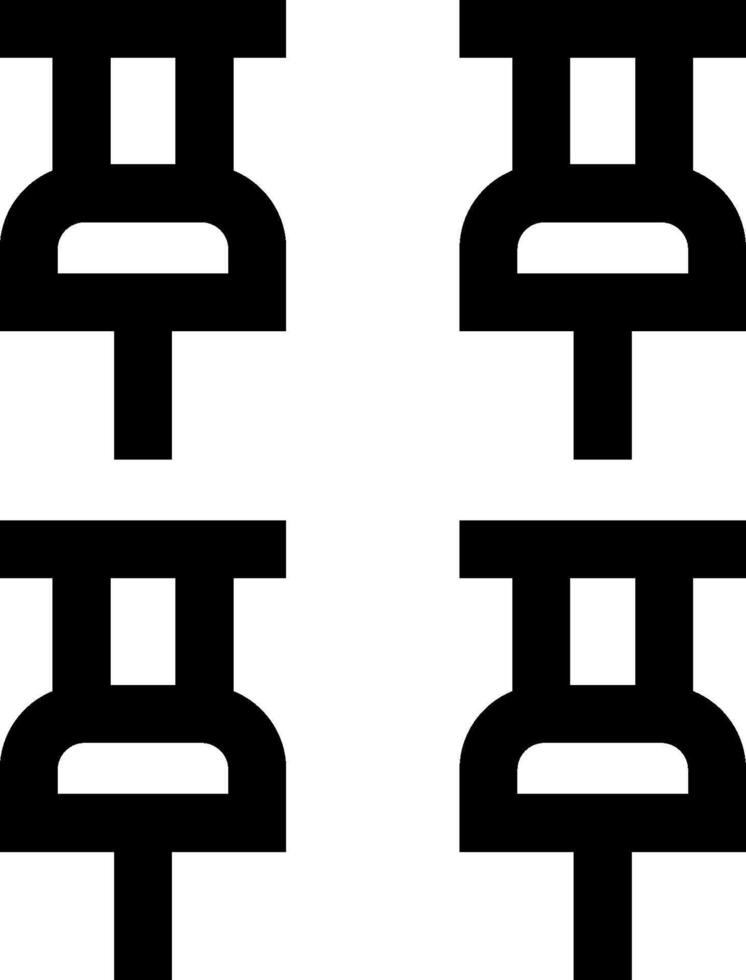 Four chinese characters in black and white vector
