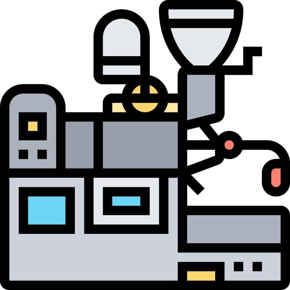 A coffee machine with a coffee pot and a coffee pot vector