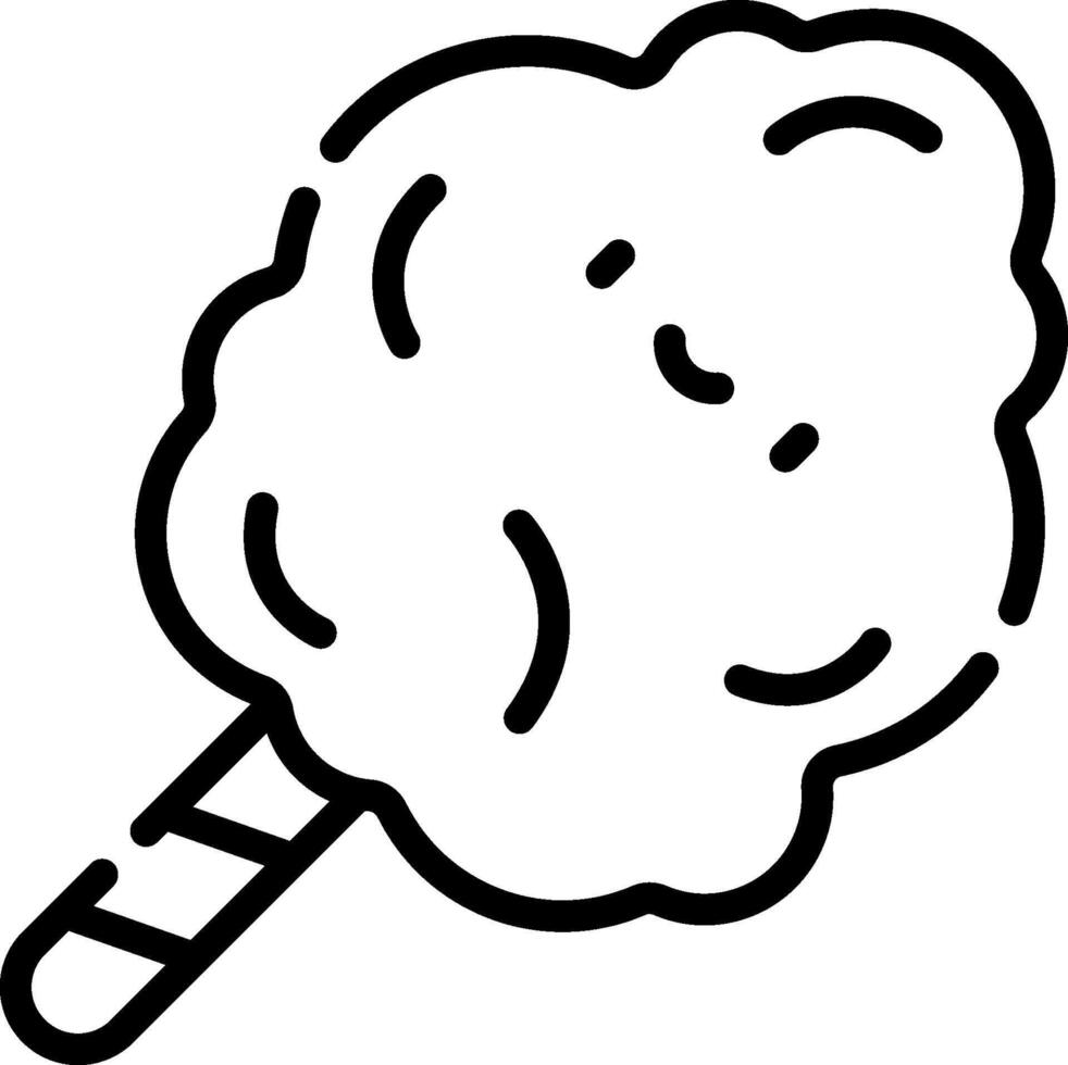 Cotton candy icon vector