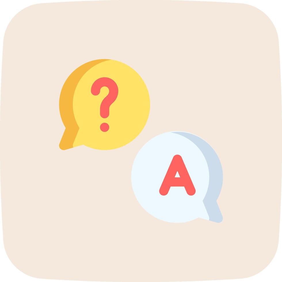 Question mark and a speech bubble icon vector