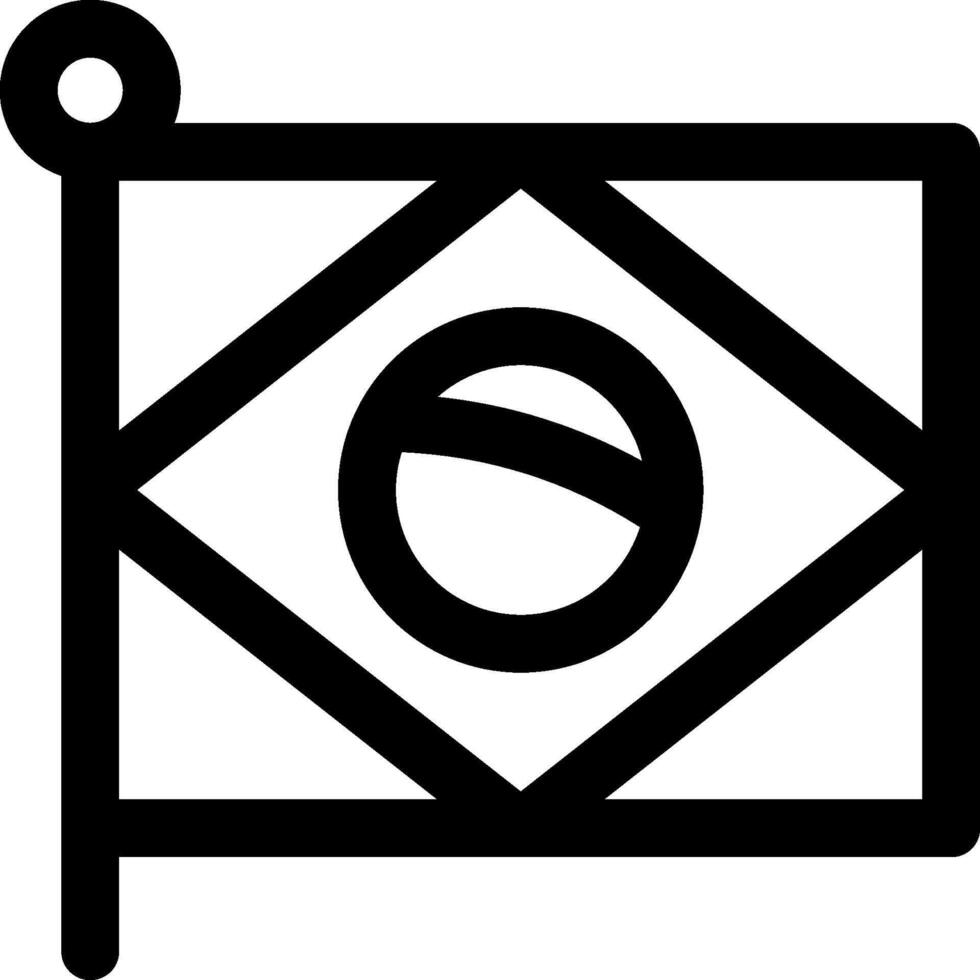 Brazil flag icon vector