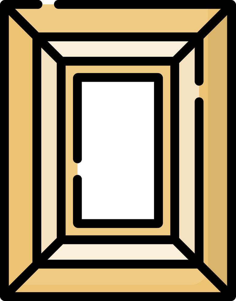 A square frame with a white background vector
