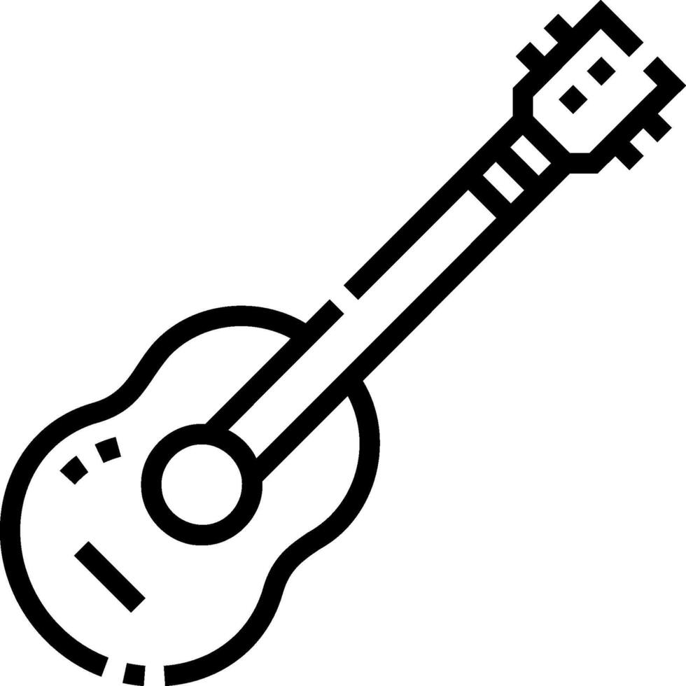 A guitar icon on a white background vector
