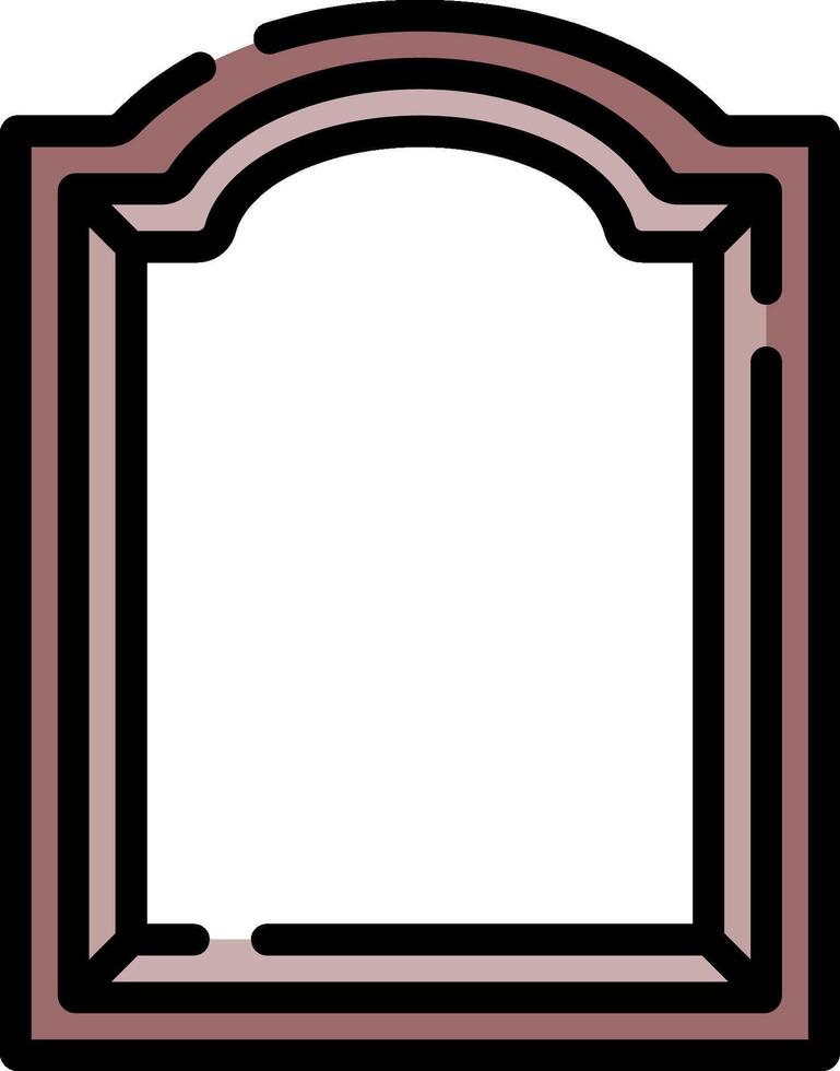 A wooden frame with a blank space vector