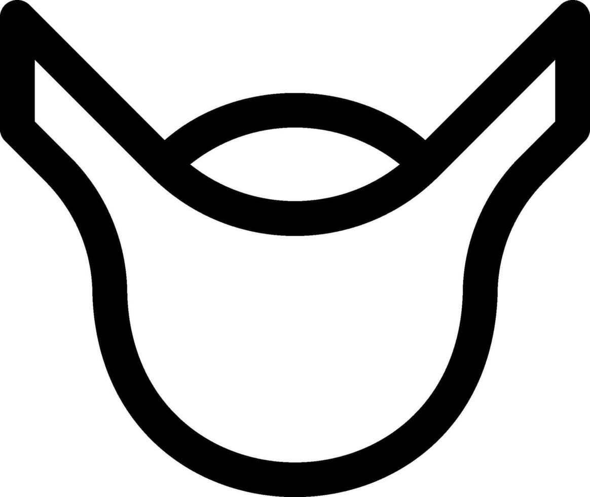 A black and white logo of a hat vector
