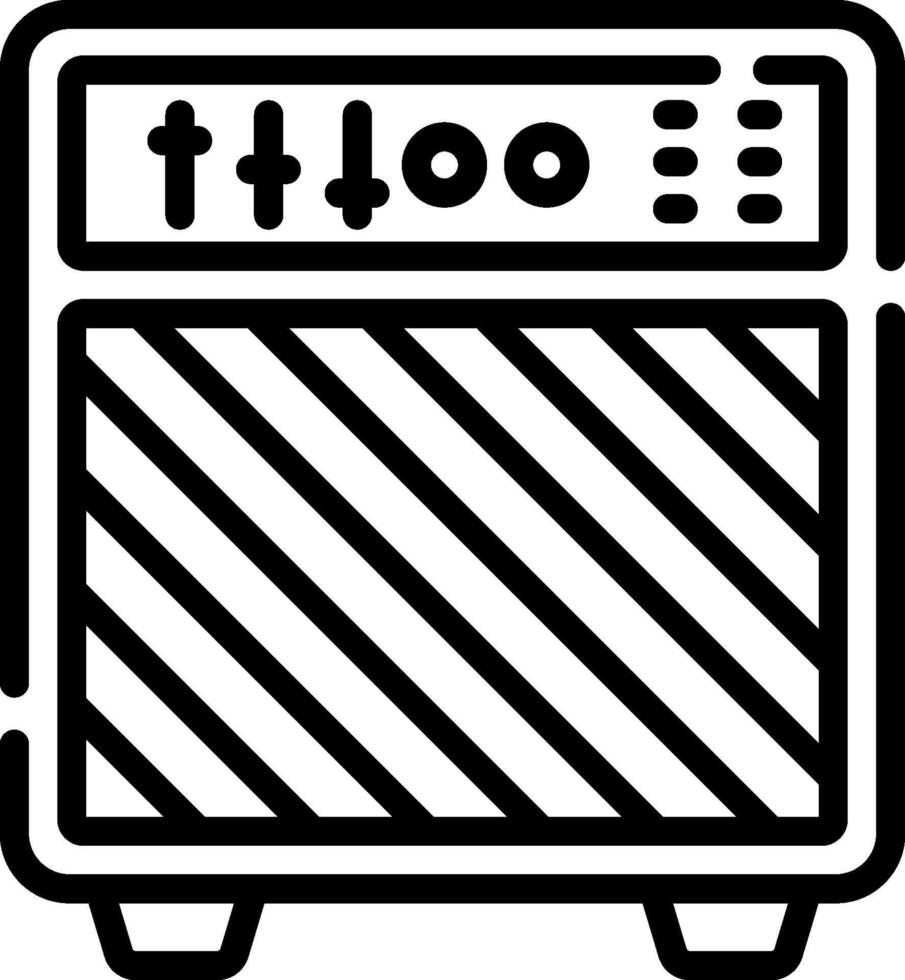 A black and white image of a speaker vector
