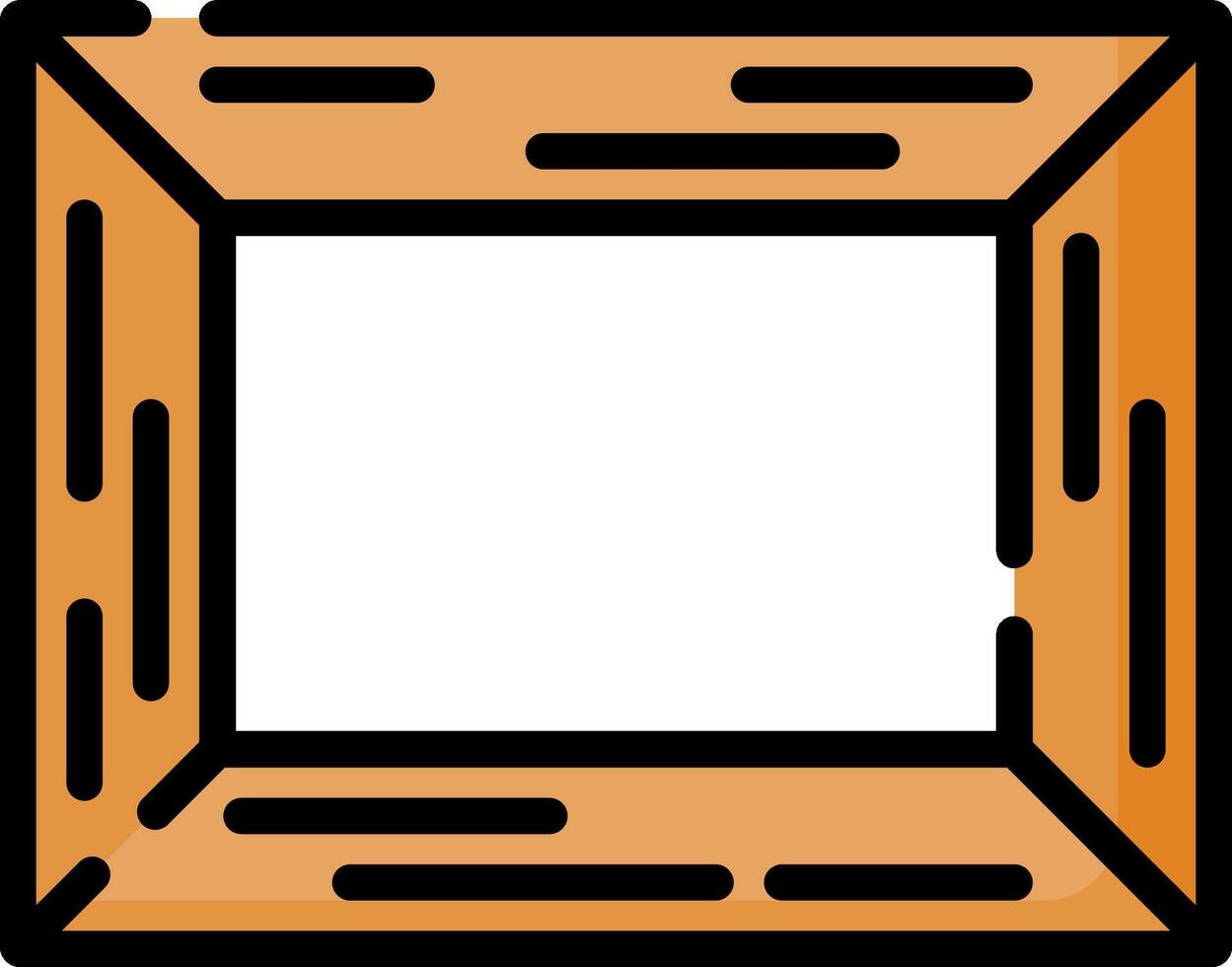 An empty frame with a white background vector