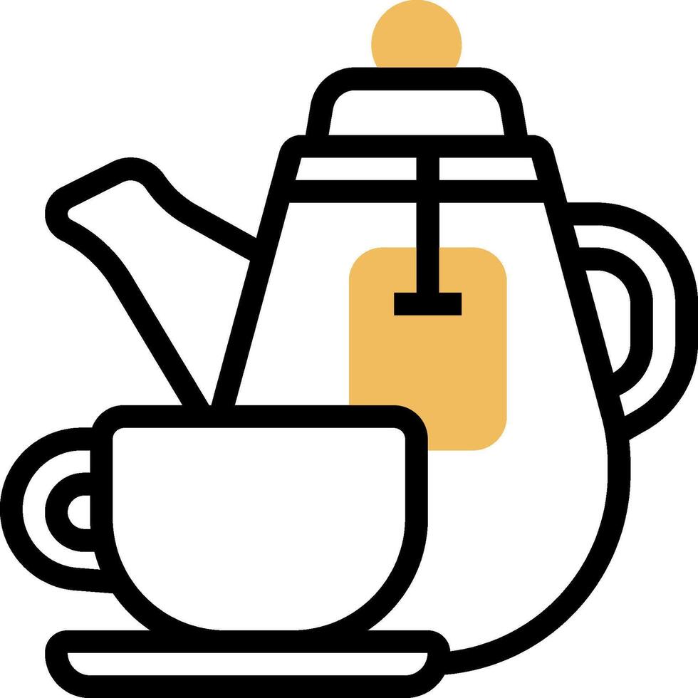 Tea and coffee icon vector