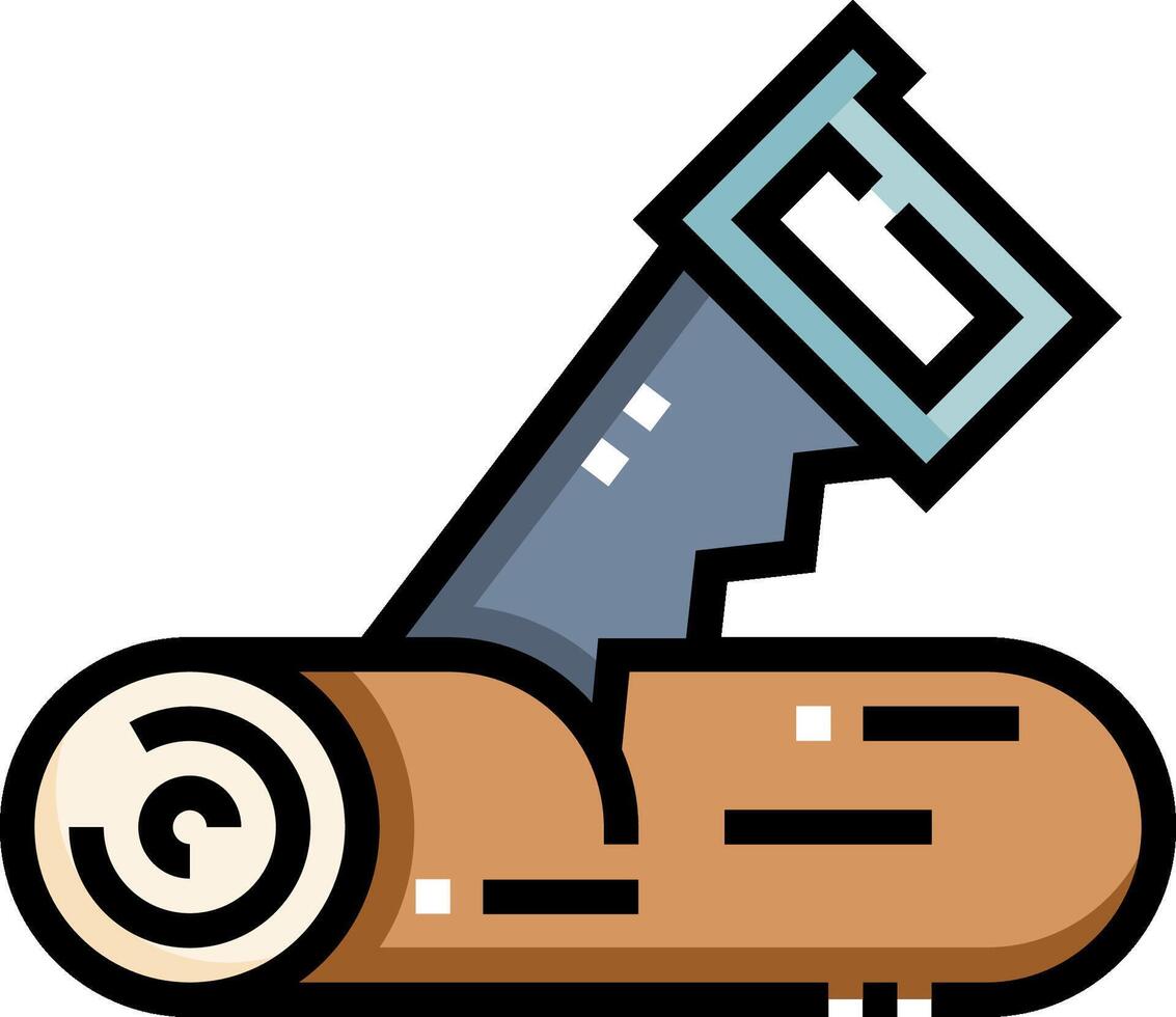Logs and keys illustration vector