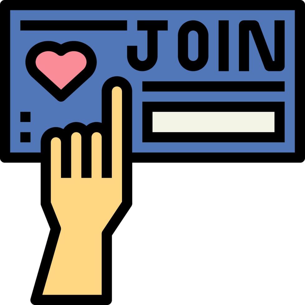 Join button illustration vector