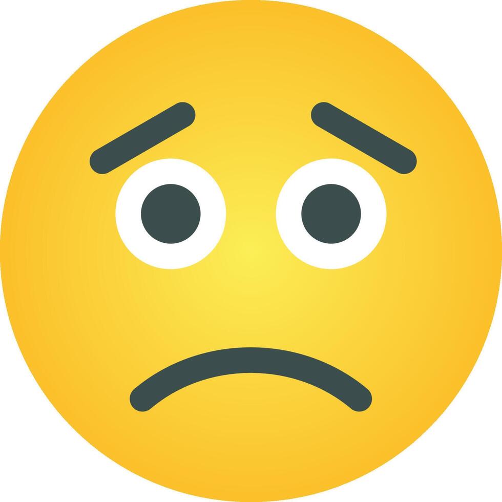 Sad emoticor icon vector