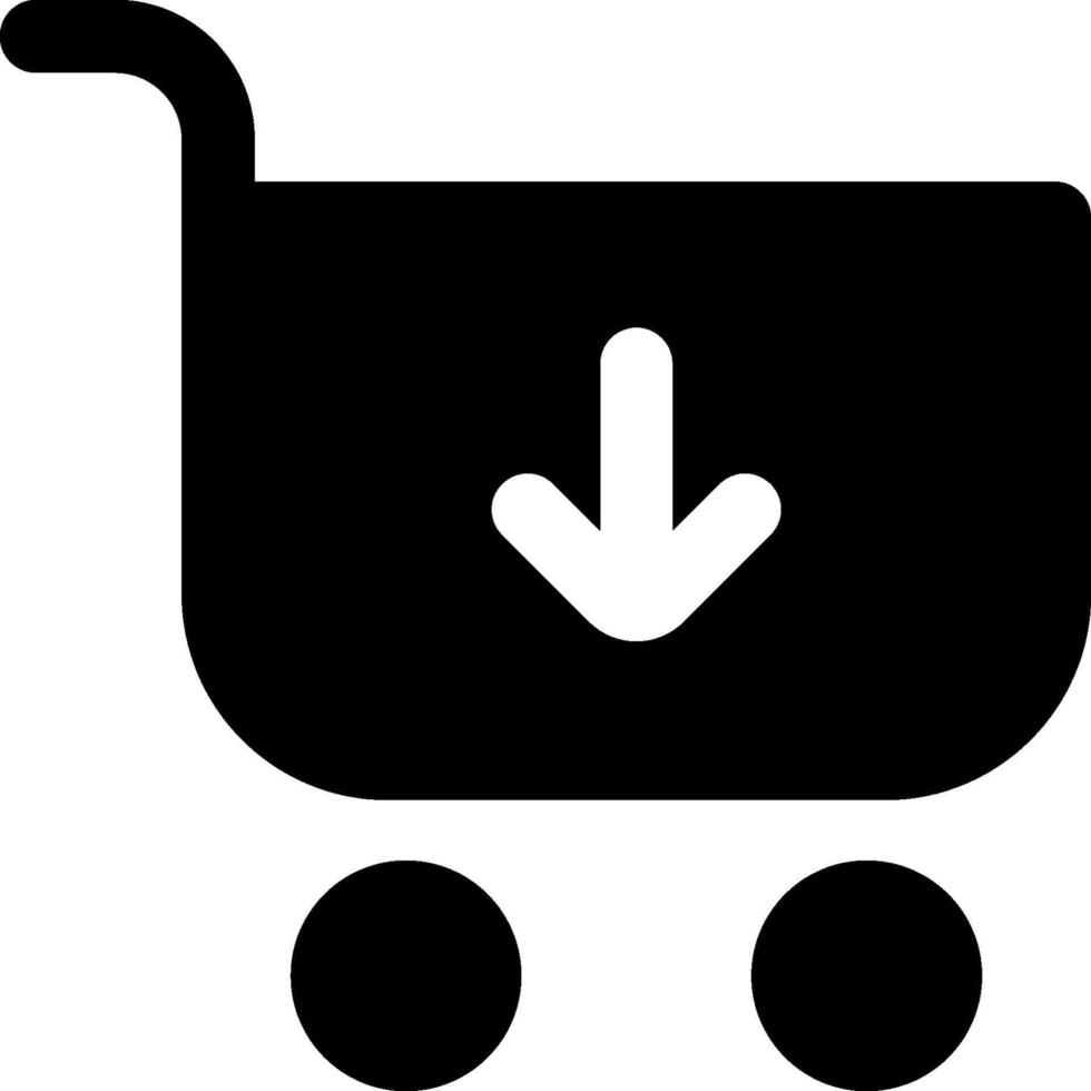 Shopping cart icon vector