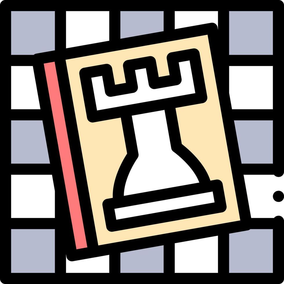 A chess piece on a checkered background vector