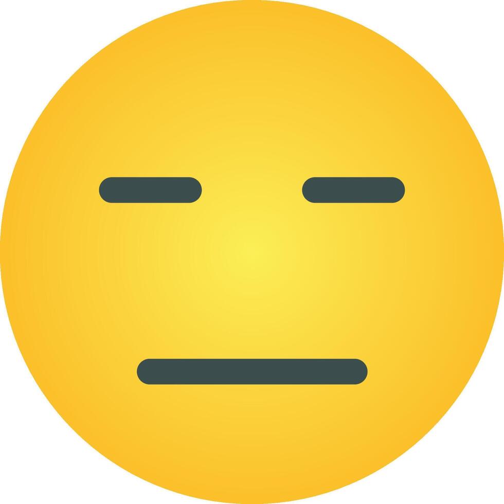 A yellow emoticion with a sad face vector