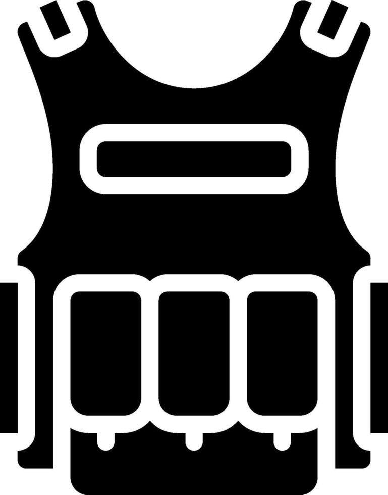 A black vest with a white background vector