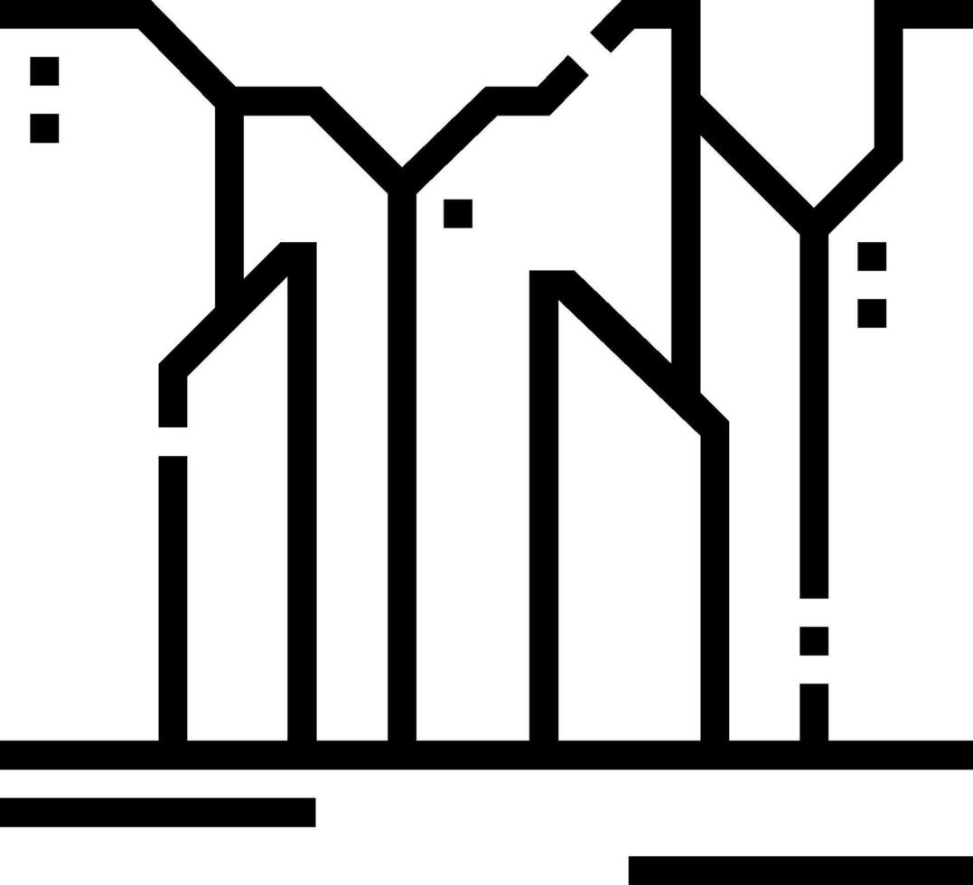 The logo for the new york city skyline vector