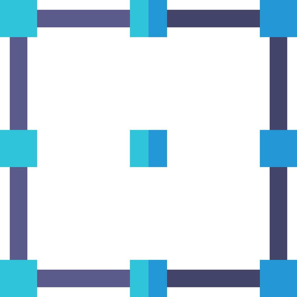 A square with blue and white squares vector
