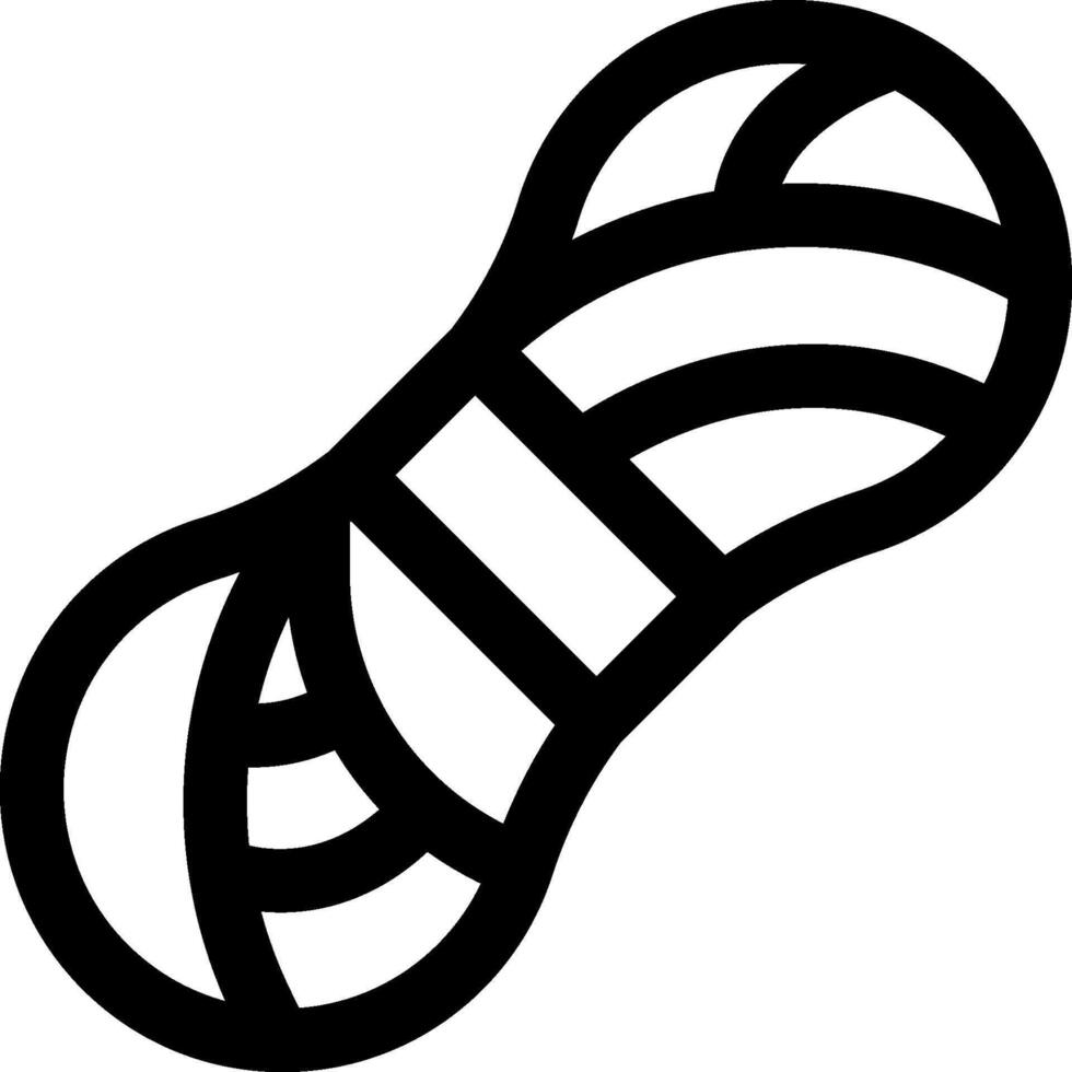 A black and white image of a ball of yarn vector
