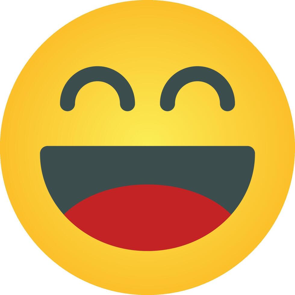 A yellow smiley face with a red tongue vector