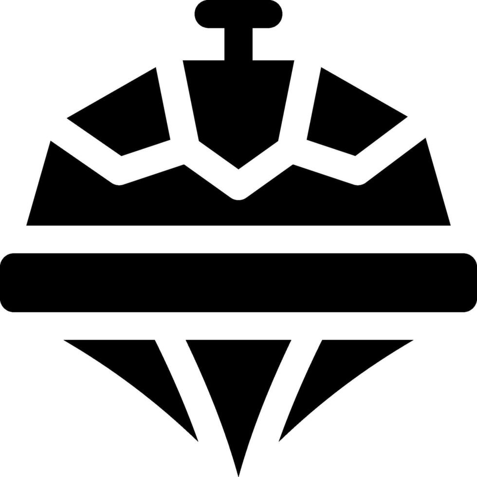 A black and white logo of a ship vector