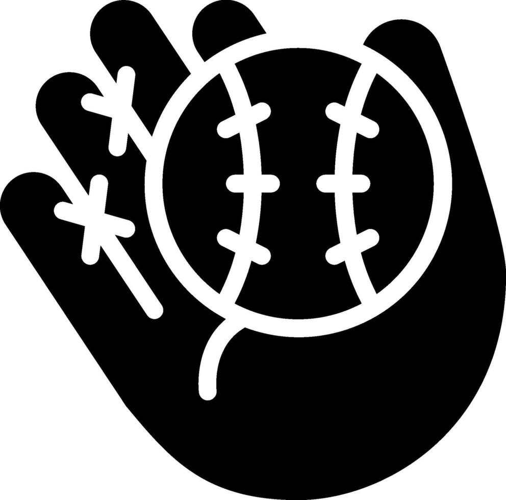 Baseball glove icon illustration vector