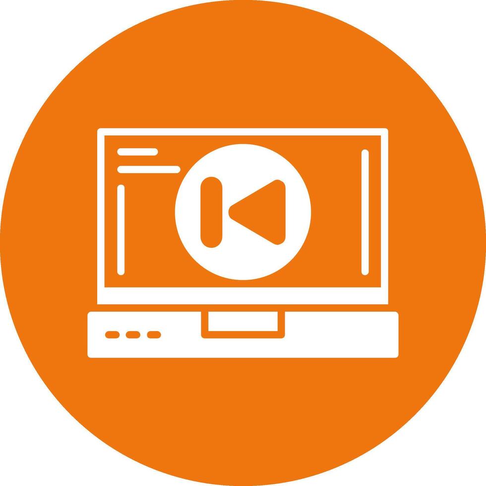 Skip backward Icon Design vector