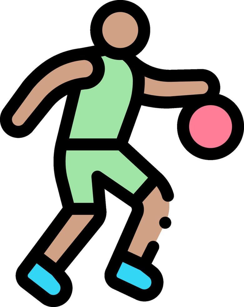 Basketball player icon vector